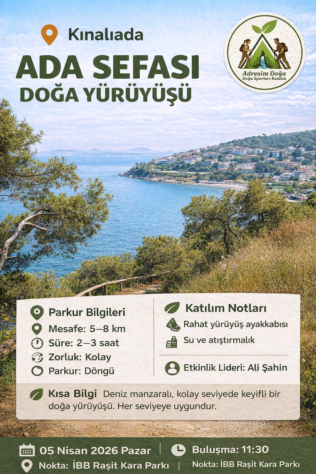 🏝️ Kınalıada ADA SEFASI DOĞA YÜRÜYÜŞÜ 🥾🌿