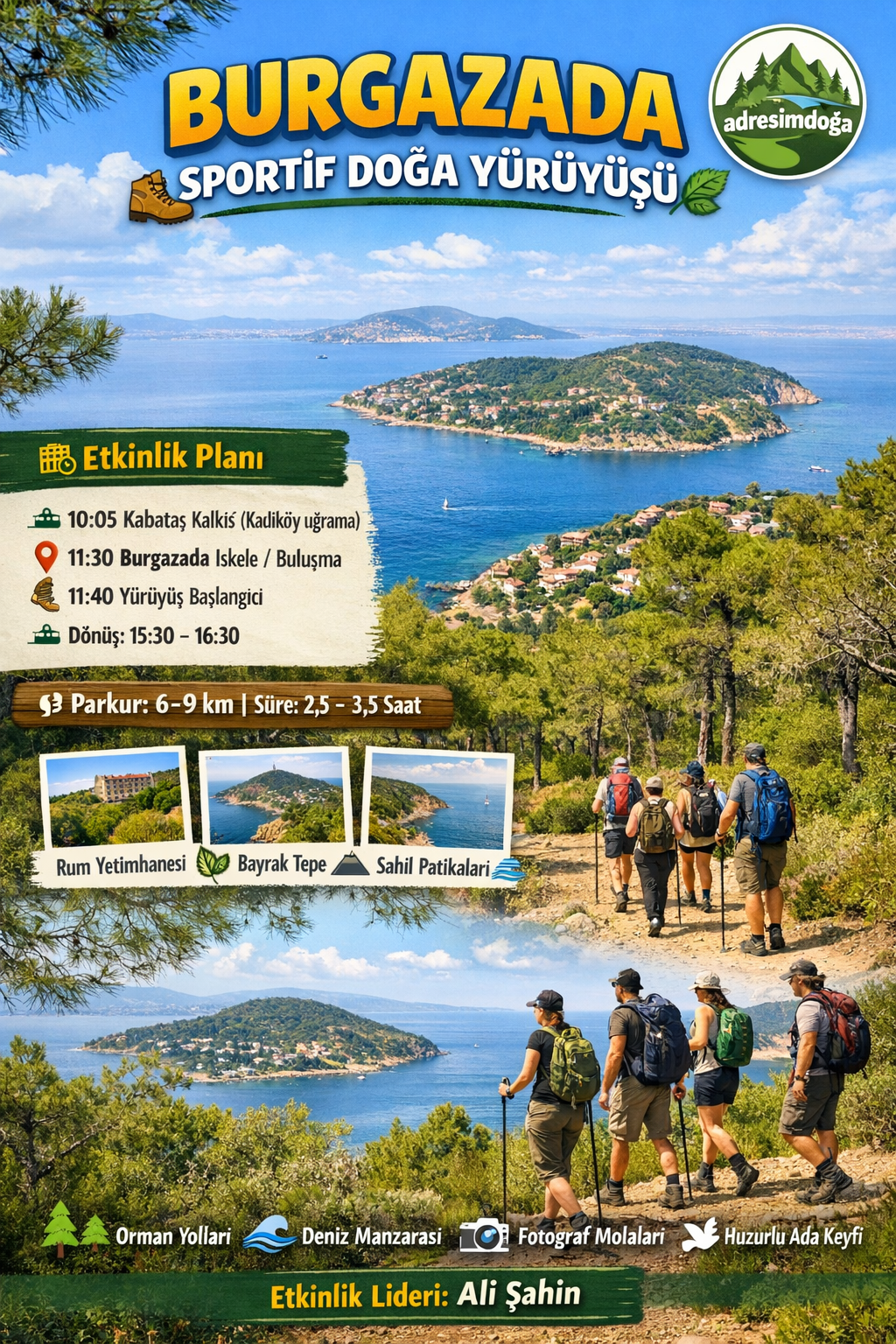 🏝️ BURGAZADA SPORTİF DOĞA YÜRÜYÜŞÜ 🥾🌿