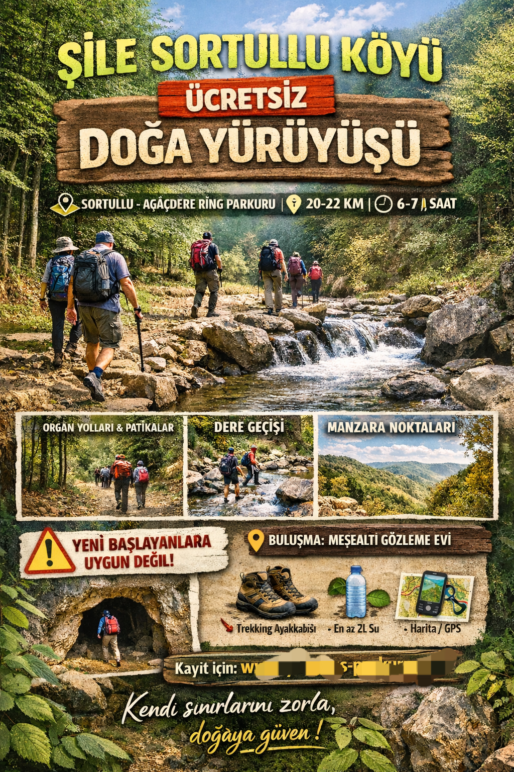 ŞİLE SORTULLU KÖYÜ ÜCRETSİZ DOĞA YÜRÜYÜŞÜ