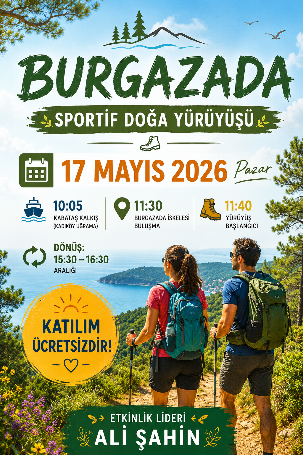 🏝️ BURGAZADA SPORTİF DOĞA YÜRÜYÜŞÜ 🥾🌿