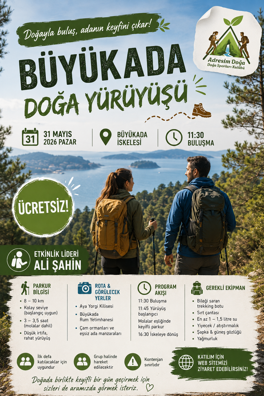 🏝️ BÜYÜKADA DOĞA YÜRÜYÜŞÜ 🥾🌿