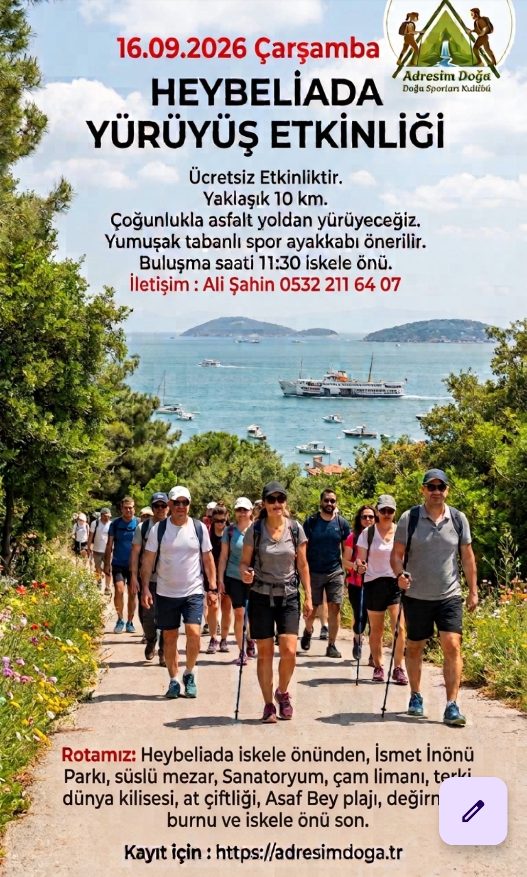HEYBELİADA SPORTİF DOĞA YÜRÜYÜŞÜ