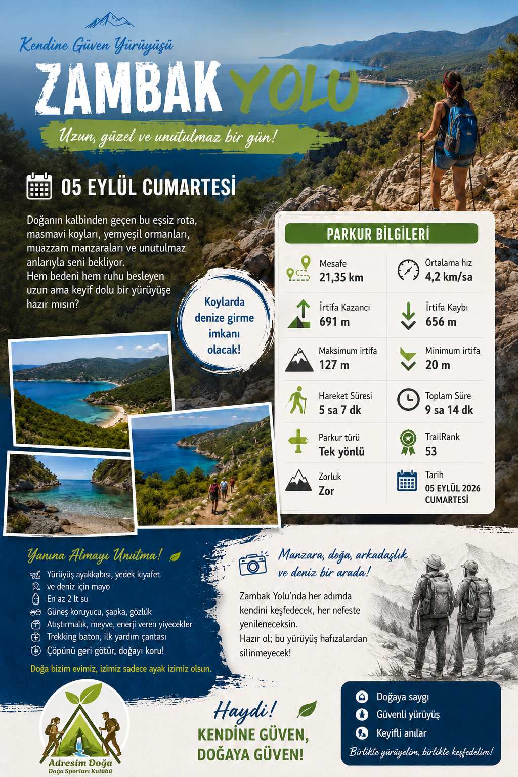YAZA VEDA ZAMBAK YOLU ETAPLARİ