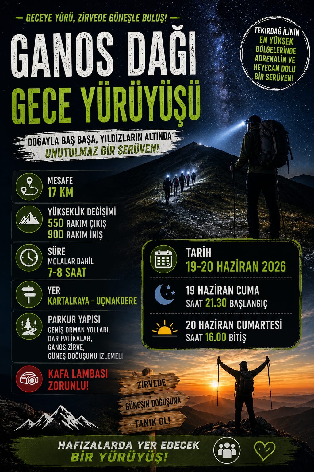 GANOS DAĞI GECE YÜRÜYÜŞÜ
